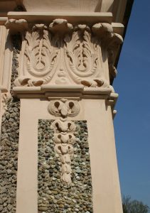 Another detail of the facade
