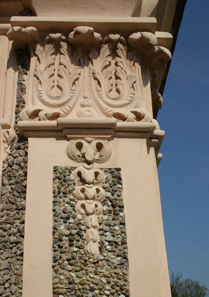 Another detail of the facade