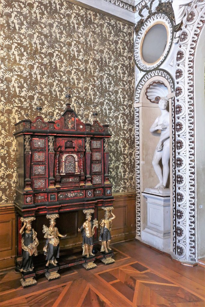 A historic interior of Friedenstein