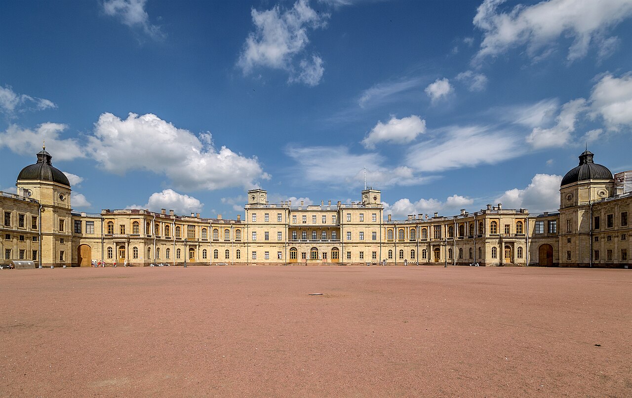 A view across the palace park
