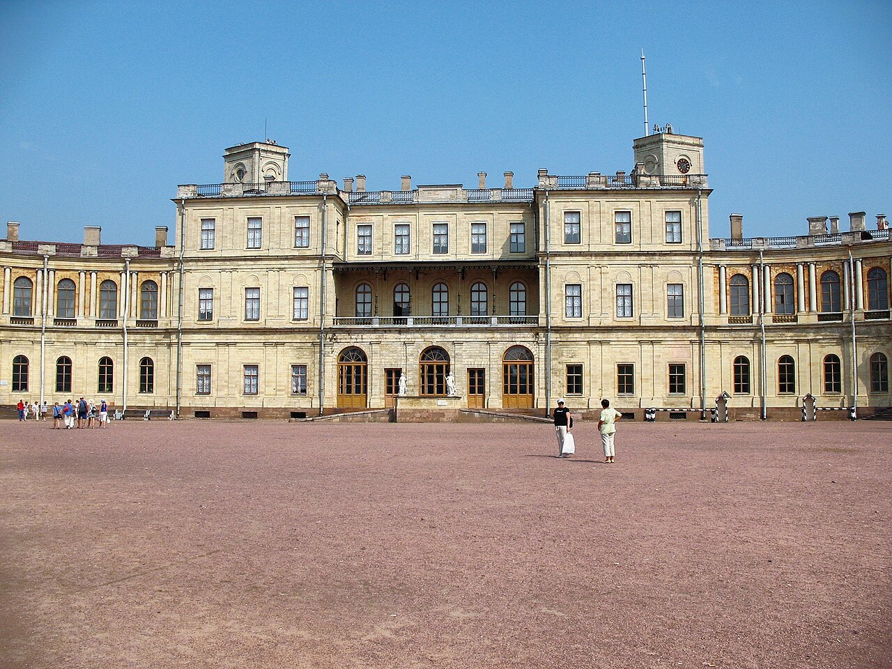 A restored state room inside the palace