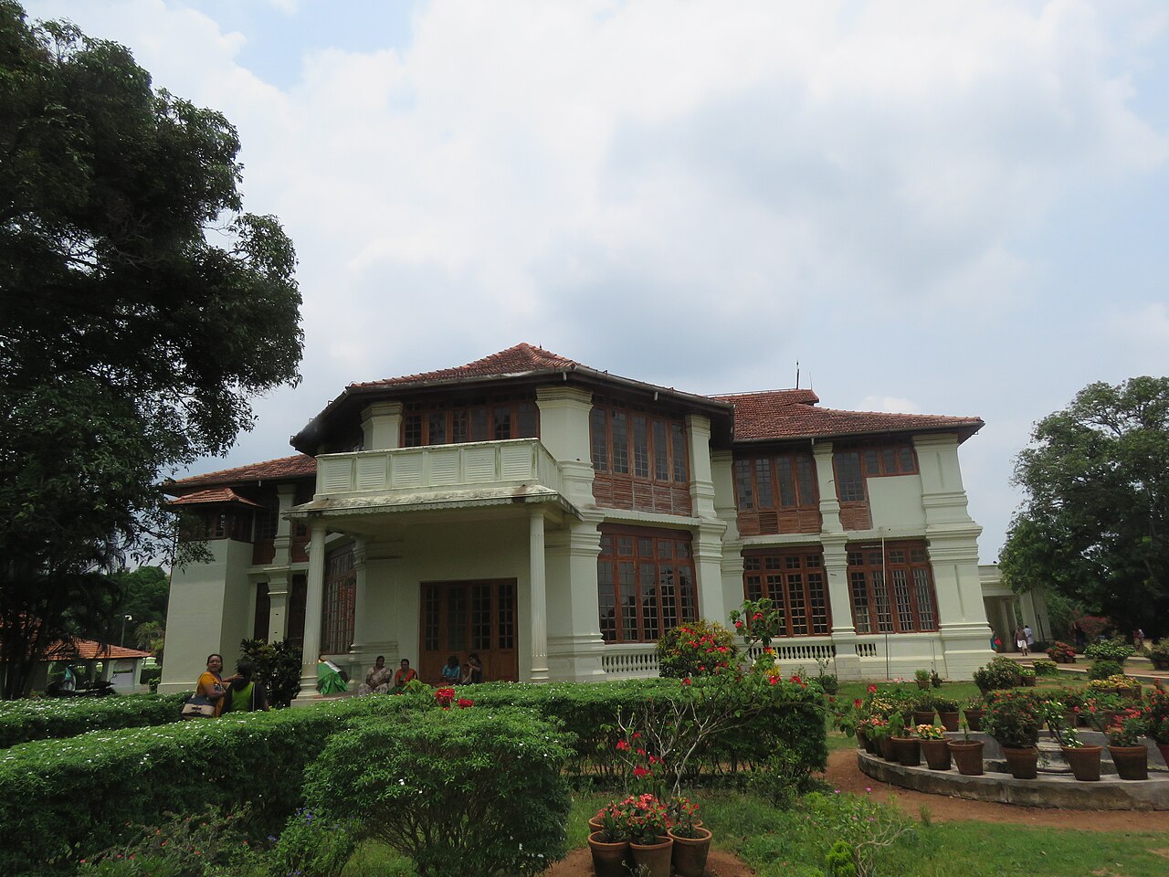 A traditional Kerala-style building of the palace