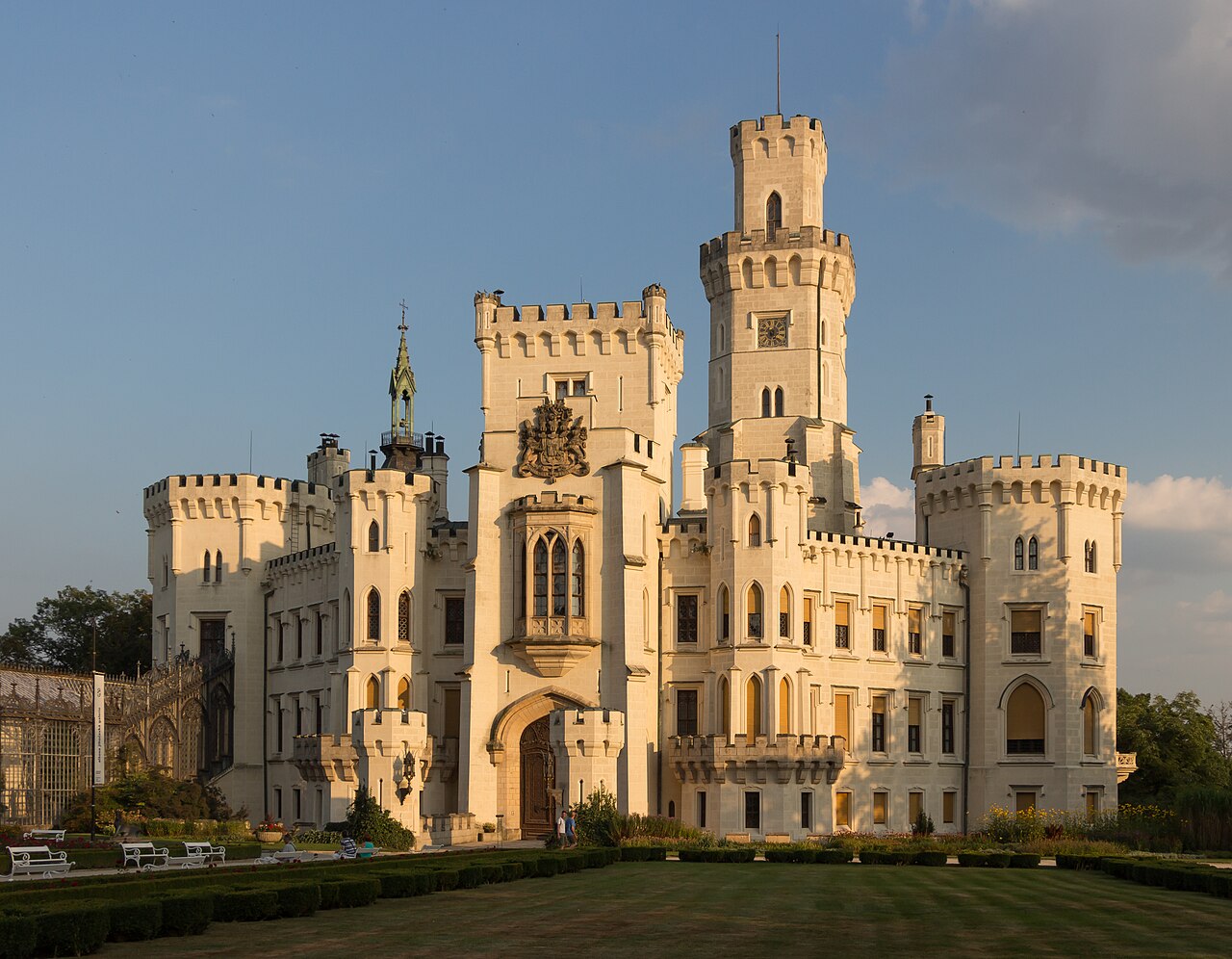 Hluboka Castle amid its park
