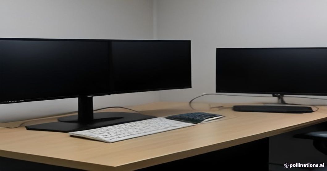 Home Office Setup and Decoration with 2-3 Monitors