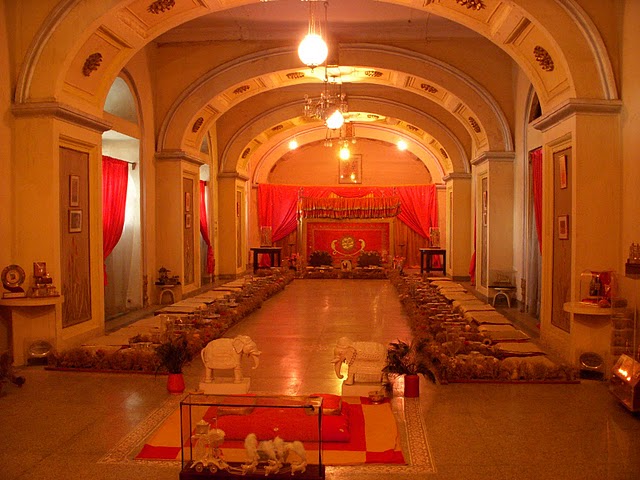 The darbar hall of the Scindia palace