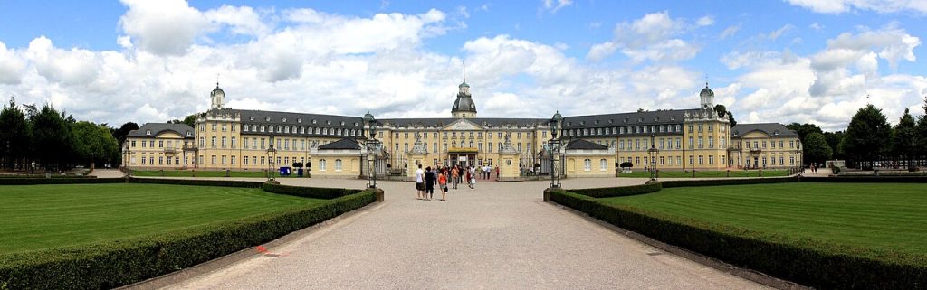 A panorama of Karlsruhe Palace