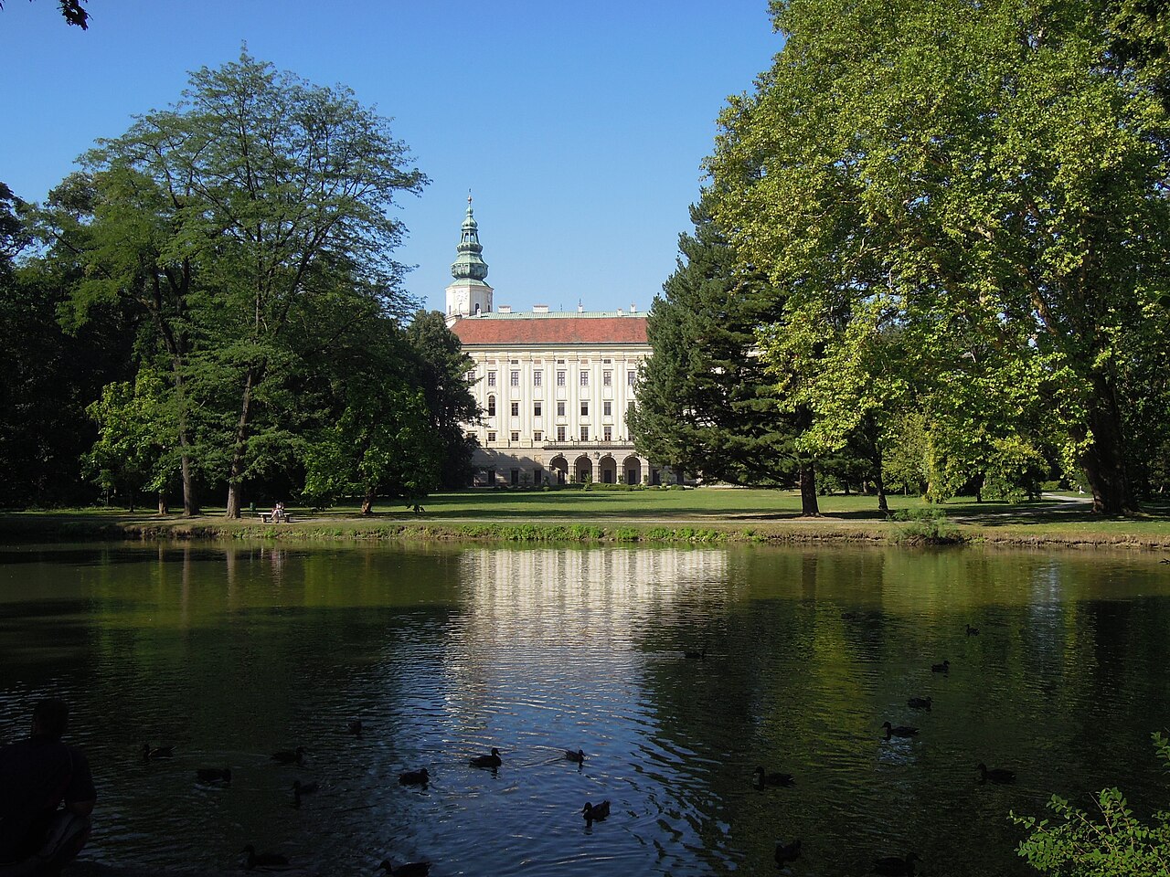 The Archbishops Chateau at Kromeriz with its tall tower