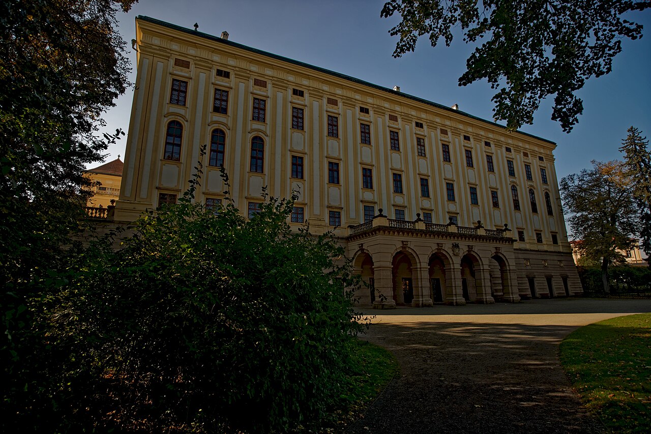 The chateau seen from the landscape garden