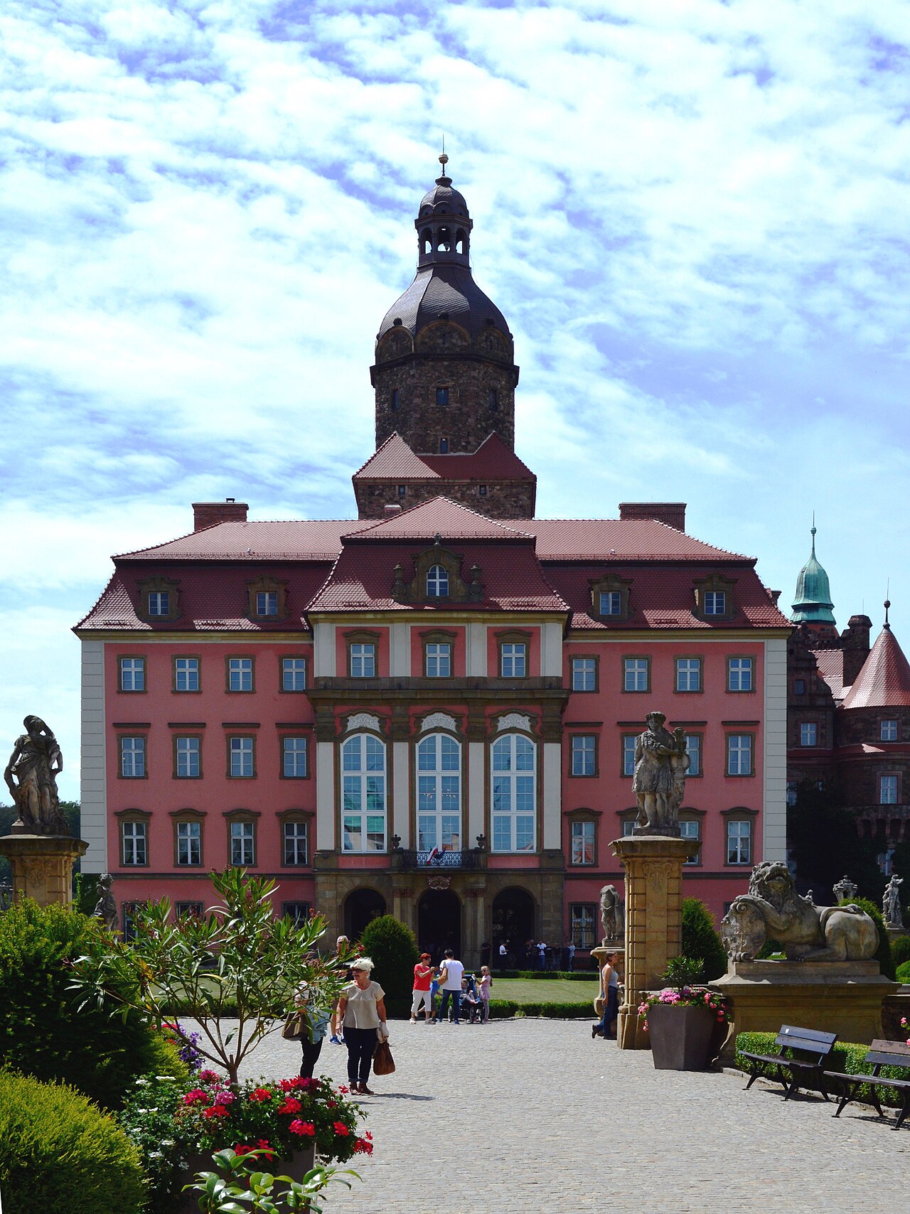 A view of Ksiaz Castle