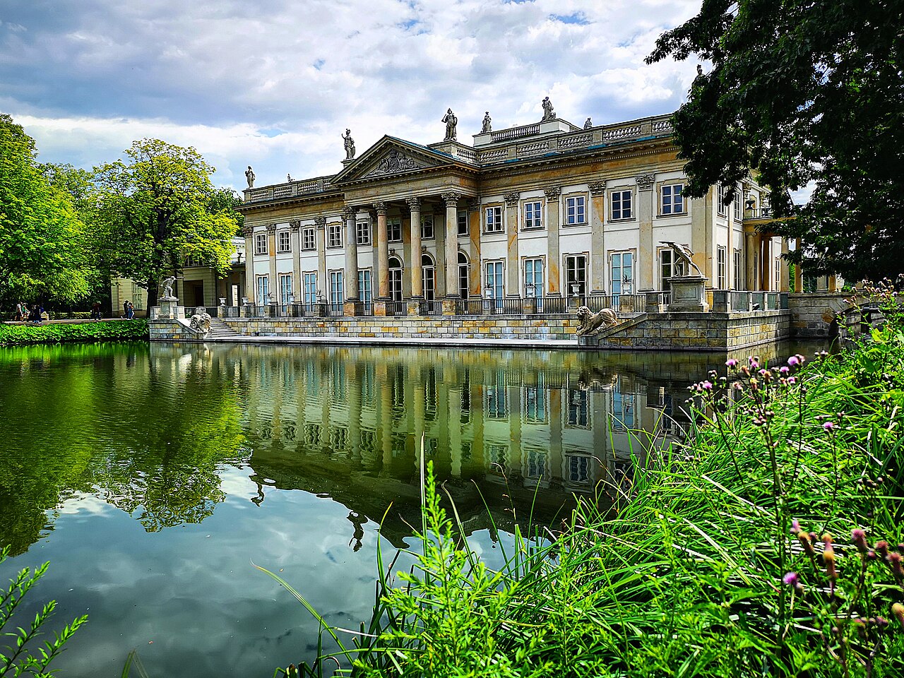 The Palace on the Isle in the Royal Baths park