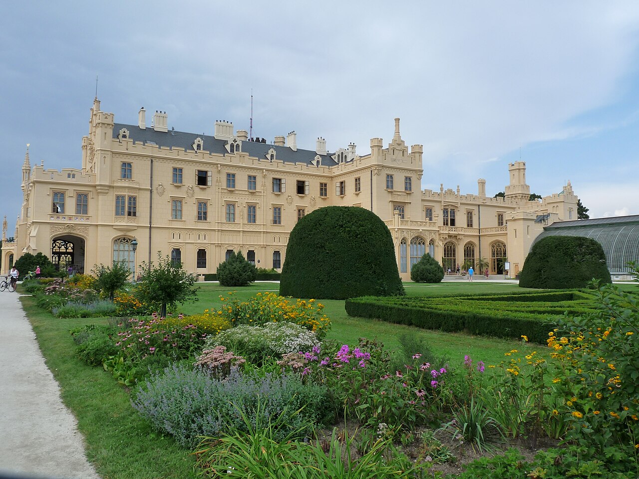 The Lednice Chateau and its gardens