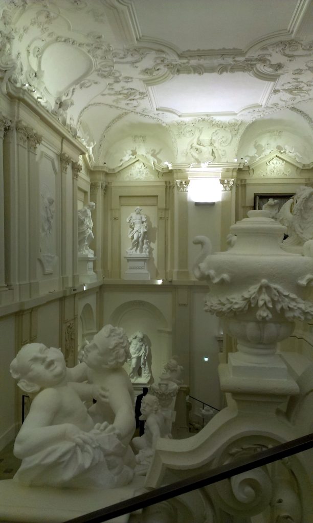 A detail of the grand staircase