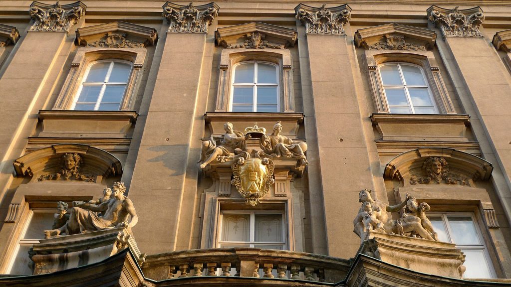 A side entrance of the City Palace