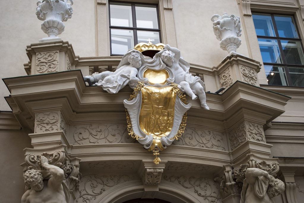 The sculpted main portal