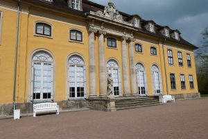 The garden side of Mosigkau Palace
