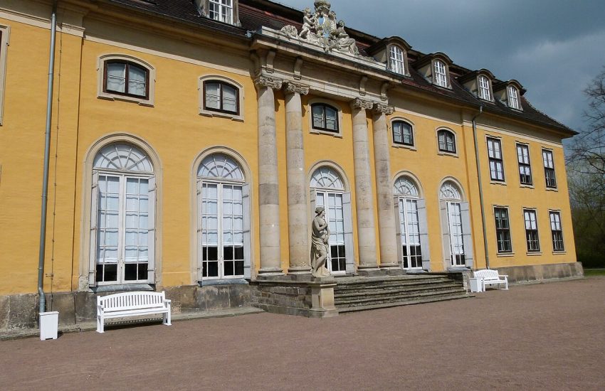 The garden side of Mosigkau Palace
