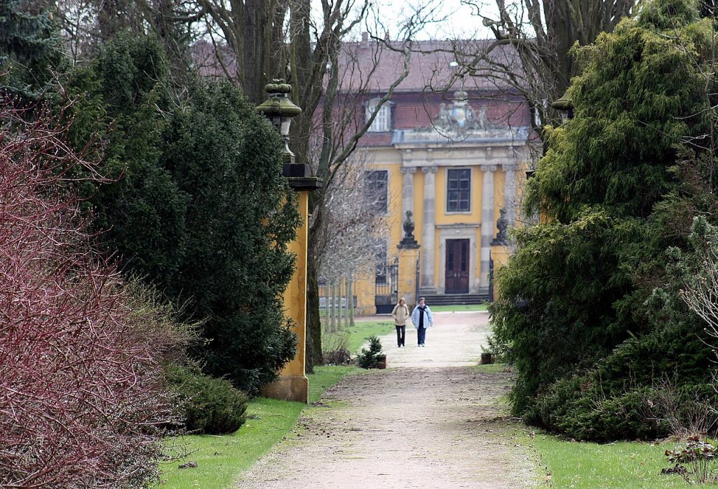 The palace courtyard