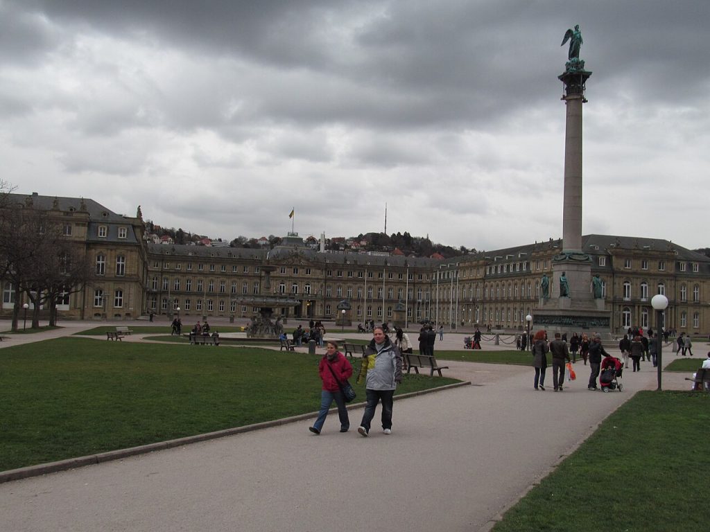The Schlossplatz in Stuttgart