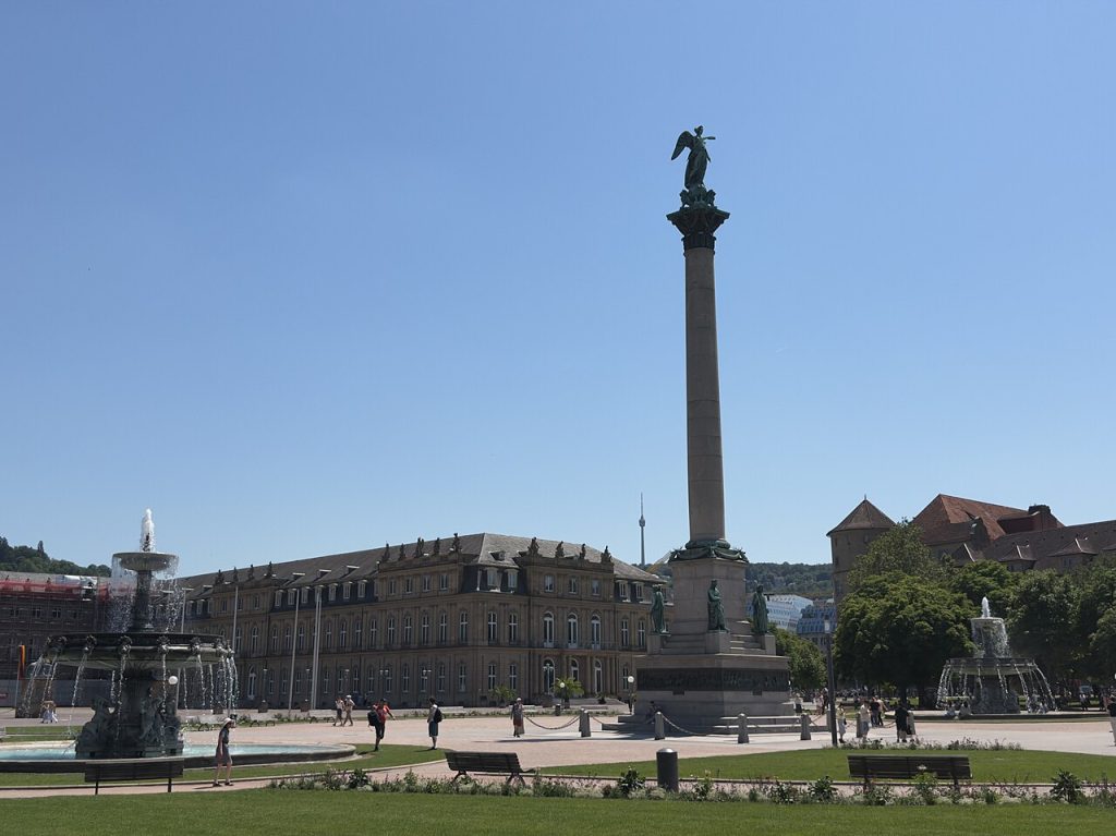The Jubilee Column on the Schlossplatz
