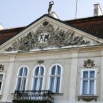 The baroque facade of Nieborow Palace