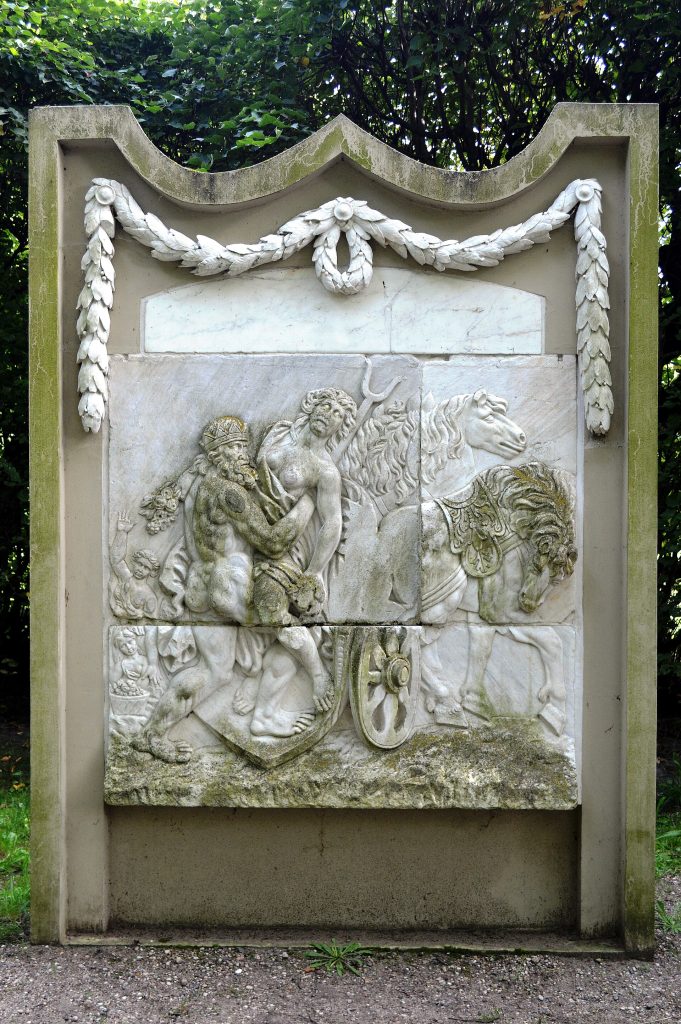 A sculpture in the palace park