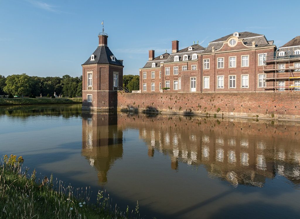 A view across the gardens