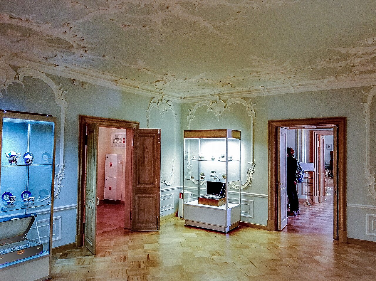 An ornate interior with original decoration