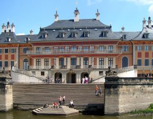 Pillnitz Palace on the Elbe near Dresden