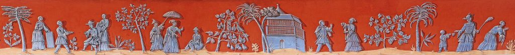 Chinoiserie painting on the Hill Palace