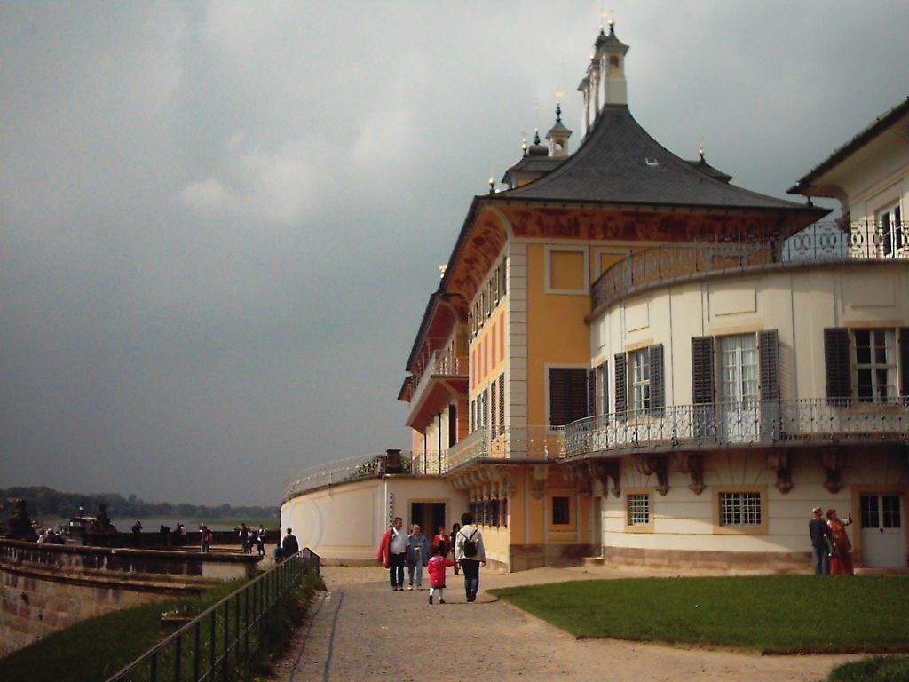 The Water Palace with its curving roof