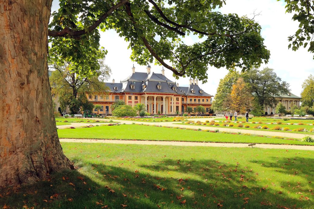 The inner courtyard of Pillnitz