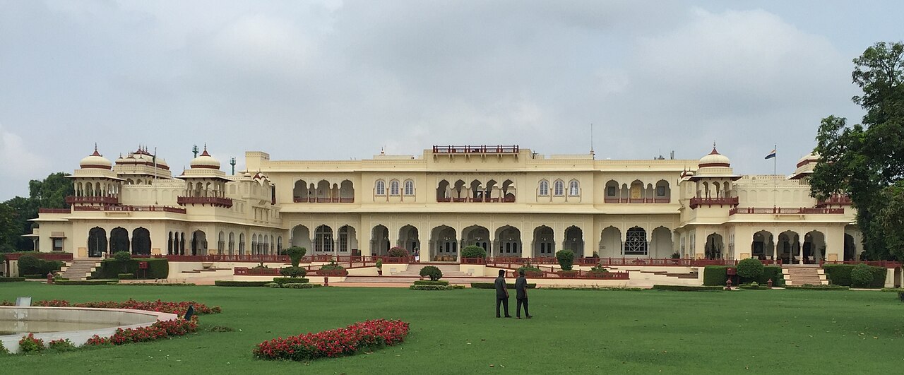 Rambagh Palace seen from its gardens