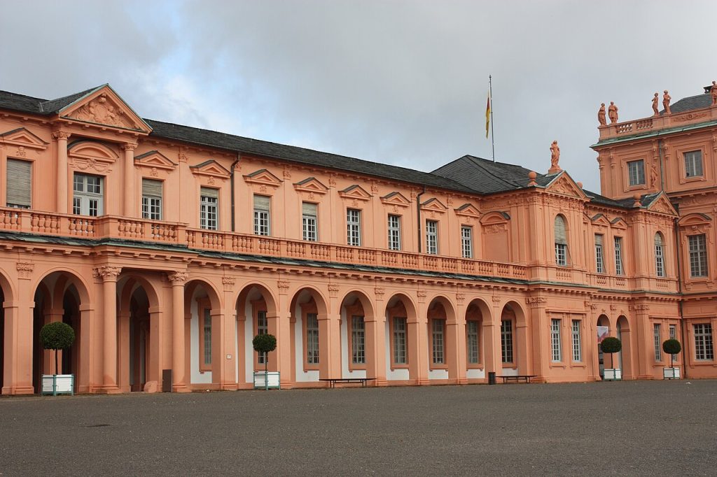 The town facade of Rastatt Palace