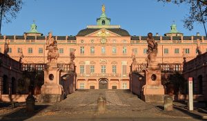 The west facade of Rastatt Palace