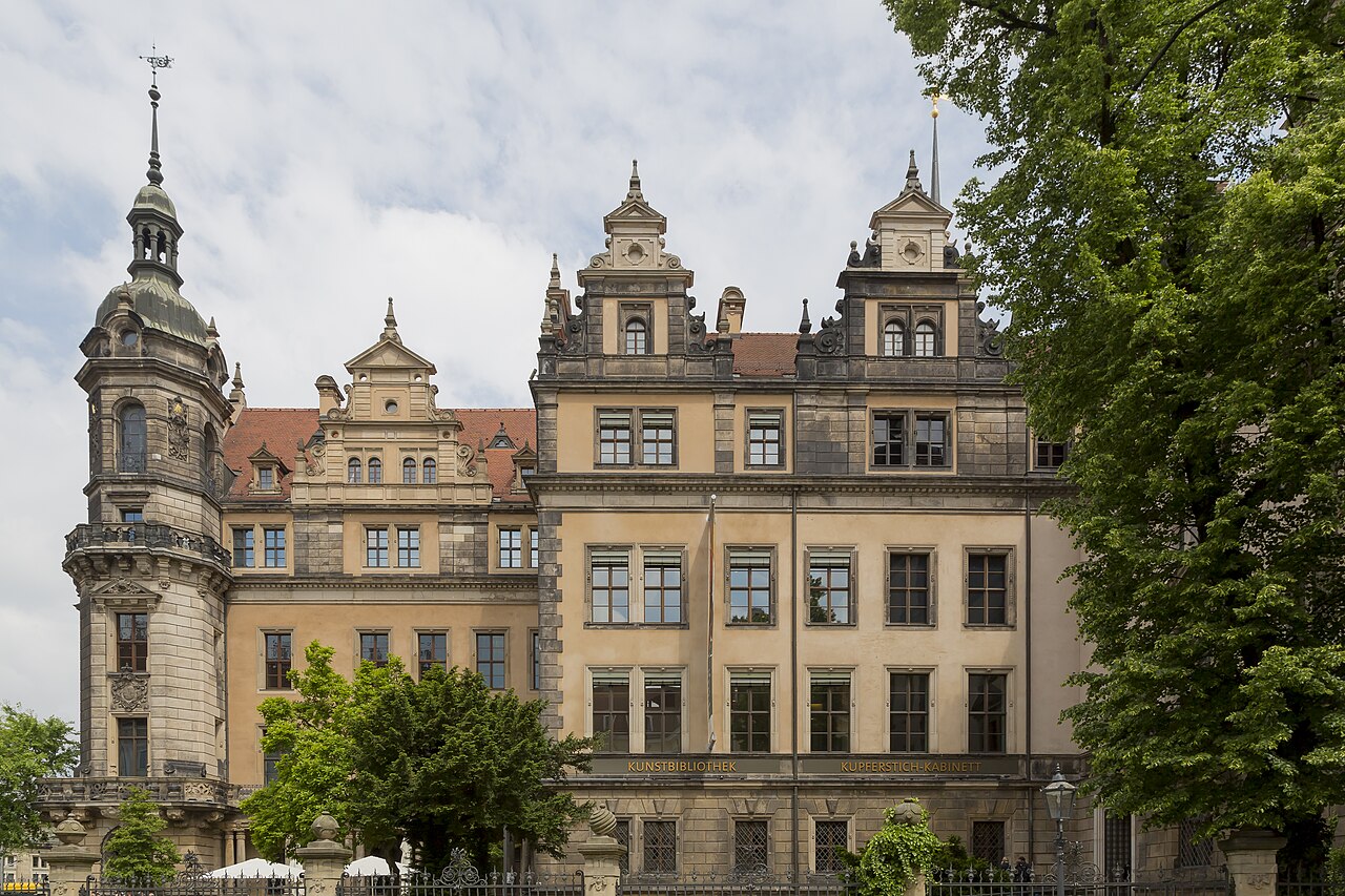 A wing of the royal castle in the heart of Dresden