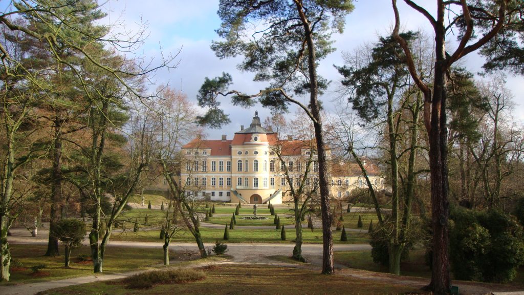 The garden facade of Rogalin Palace