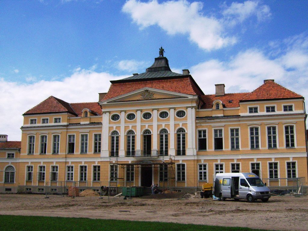 The pediment of the Raczynski Palace