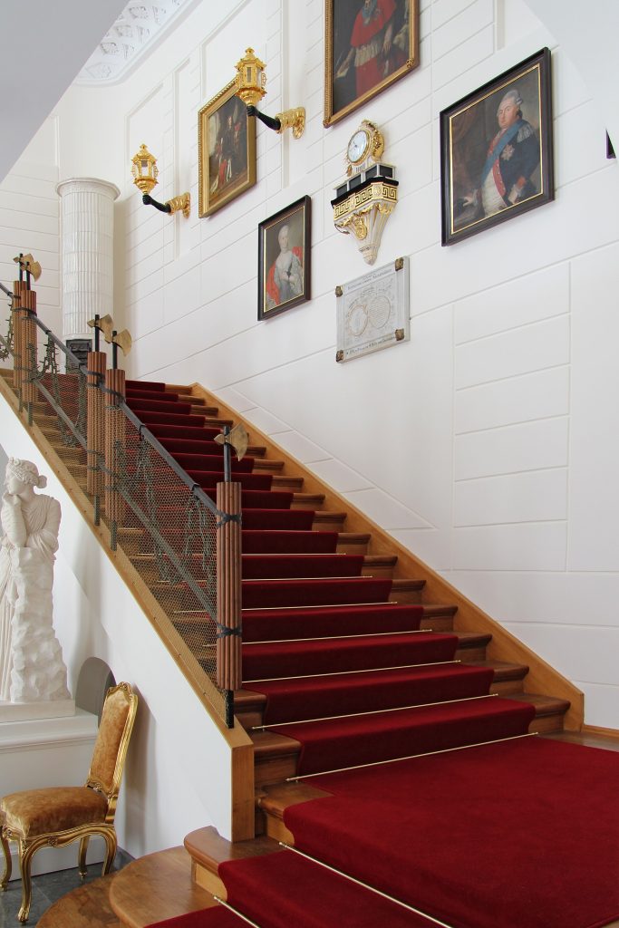 The staircase of Rogalin Palace