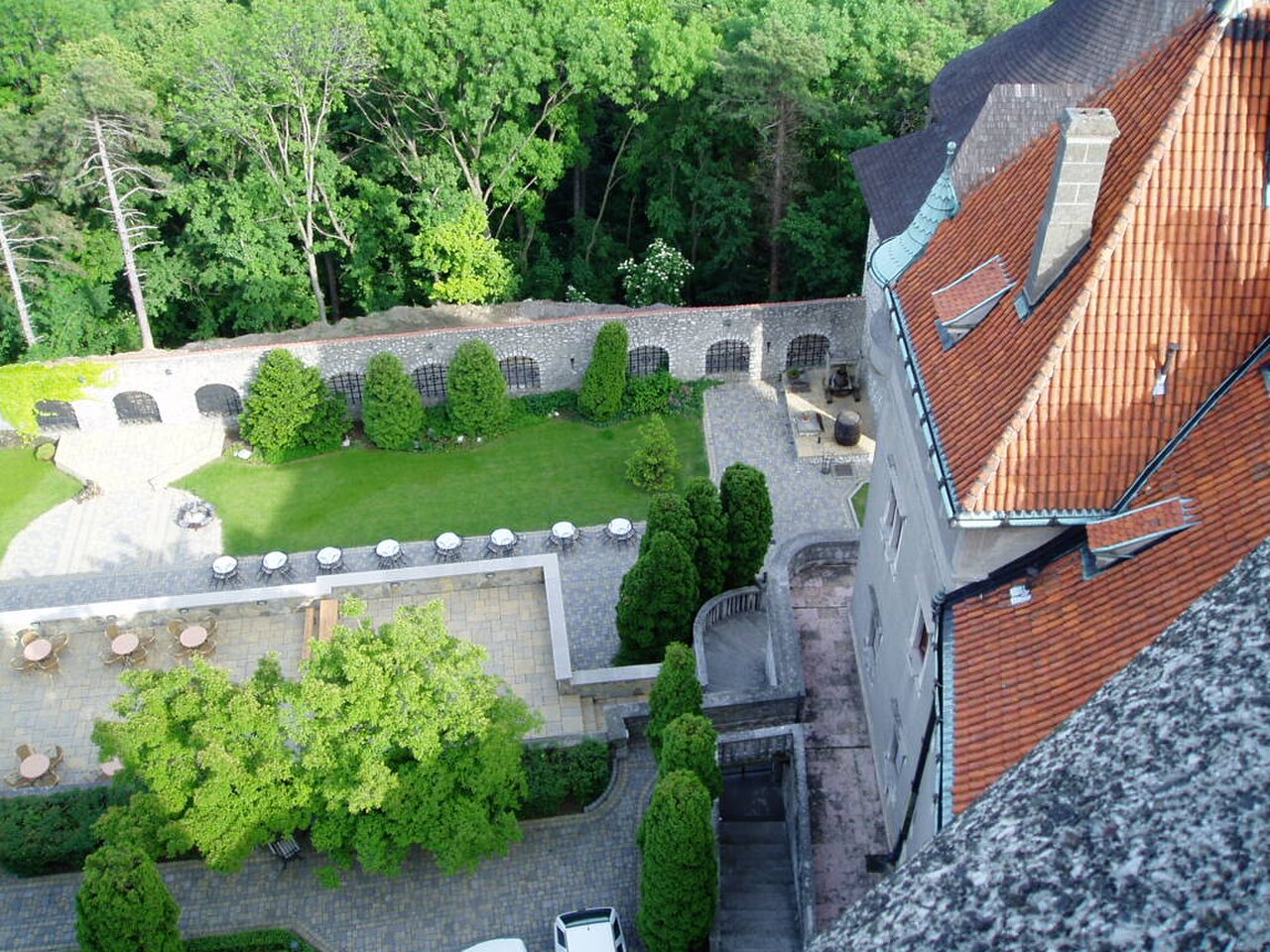 The castle garden at Smolenice
