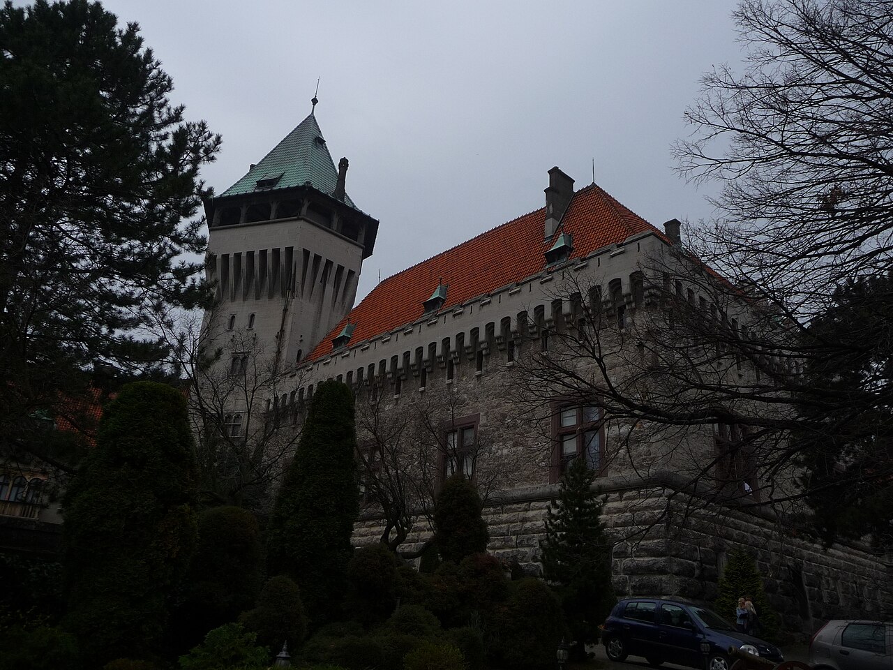 The castle of Smolenice in the hills