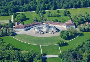 Solitude Palace from the air