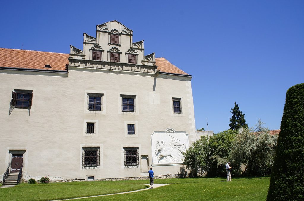 The chateau garden of Telc