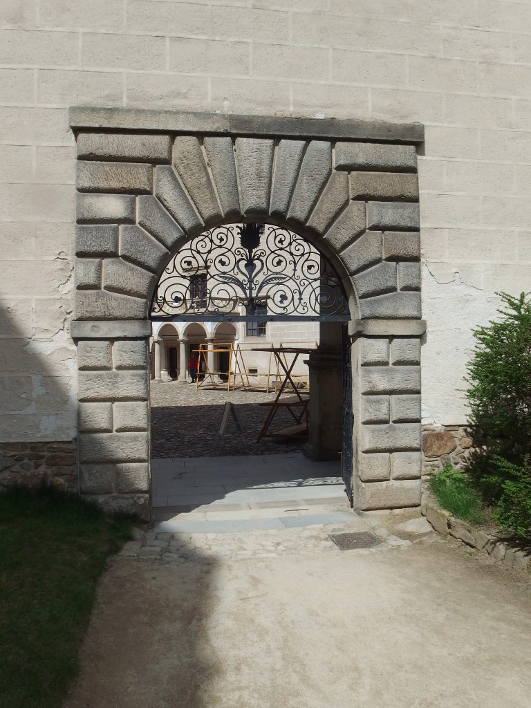 A Renaissance portal in the chateau garden