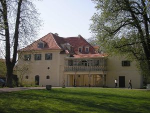 The rear of the house
