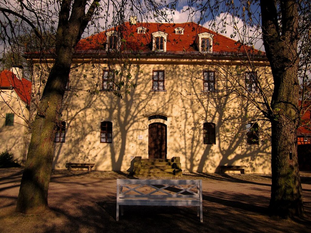 The house and garden