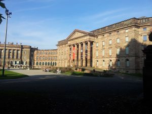 The entrance of Wilhelmshoehe Palace